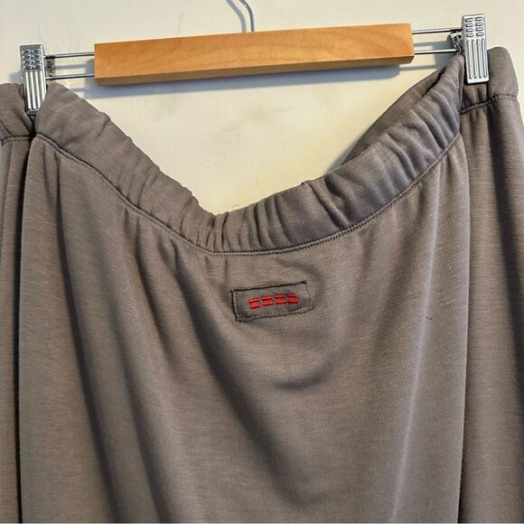 Peace Love World Gray Asymmetrical Maxi Skirt 1X - Picture 5 of 12